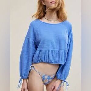 Aerie Endless Summer Cropped Sweatshirt